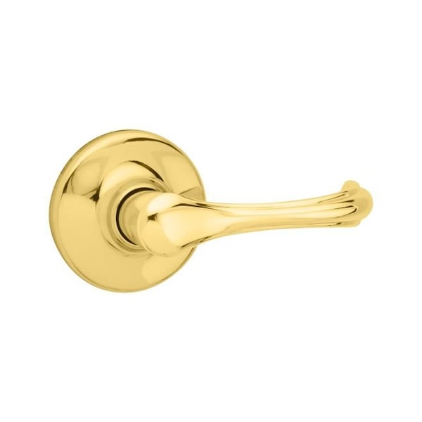 Dorian Lever Interior Dummy Handleset Trim, Bright Polished Brass